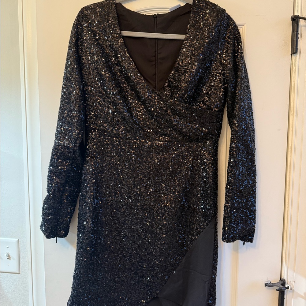 Lascana Black Sequin Dress
